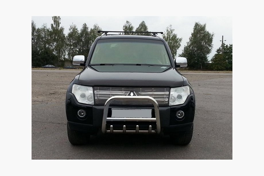 Mitsubishi Pajero Wagon IV 2006–2021 Bullbar QT006 (RVS) 51 mm Image