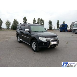 Bullbar QT006 (RVS) Mitsubishi Pajero Wagon III 1999–2006 foto 3