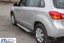 Mitsubishi ASX 2010–2023 Zijsteps Allmond Grey (2 stuks, aluminium) foto 4