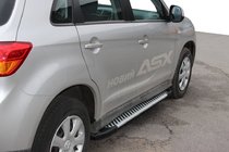 Mitsubishi ASX 2010–2023 Line side steps (set van 2, aluminium) foto 1