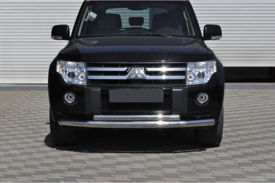 Mitsubishi Pajero Wagon IV 2006–2021 Voorbeschermbeugel ST014 (RVS) Image