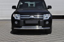 Mitsubishi Pajero Wagon IV 2006–2021 Voorbeschermbeugel ST014 (RVS) foto 1