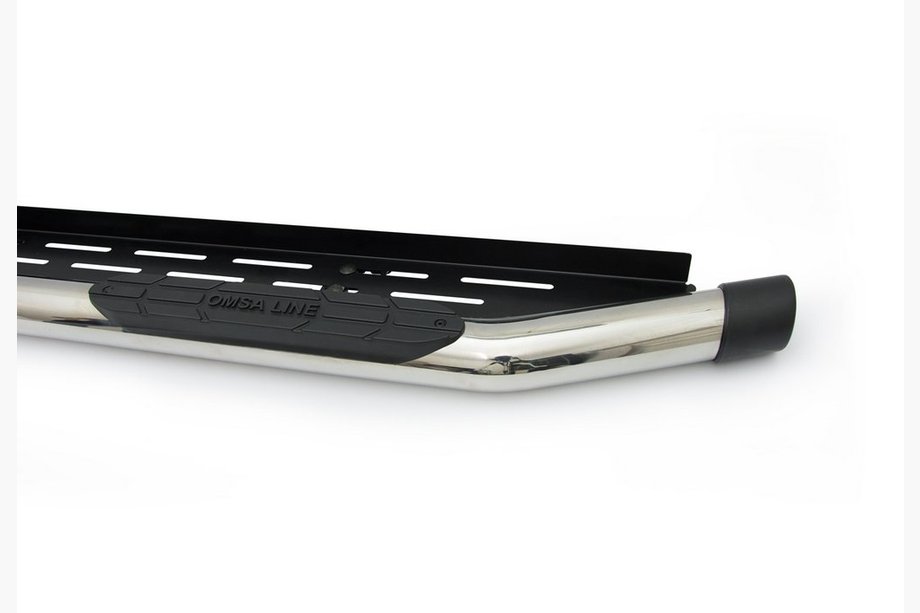 Isuzu D-Max 2011–2019 Side steps Amazon Silver (2 st., RVS) 70 mm Foto 4