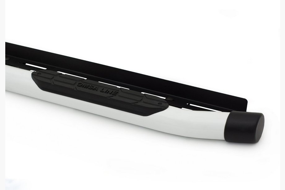Volkswagen Amarok 2010–2022 Side steps Amazon White (2 stuks, zwart) Image