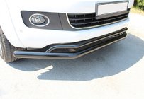 Volkswagen Amarok 2010–2022 Dubbele bullbar Vegas 76/42 2010-2016 (zwart) foto 1