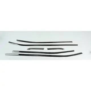 Raamomlijsting Zwart Chroom (6 stuks, RVS) foto 3