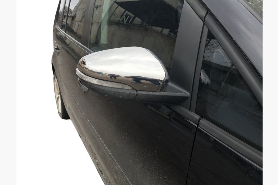 Volkswagen Touran 2010–2015 Spiegelkappen (2 stuks, RVS) OmsaLine - Italiaans roestvrij staal Image