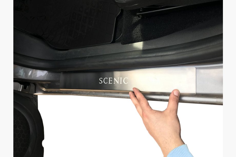 Renault Scenic/Grand 2009–2016 Nataniko RVS dorpellijsten (set van 4) Premium - 3M tape, 0,8 mm Image