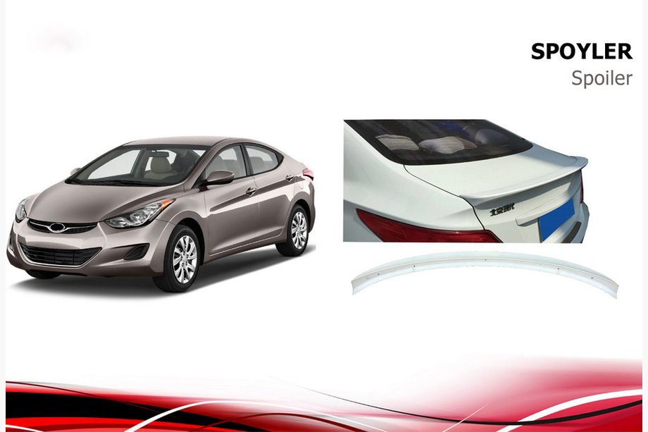 Hyundai Accent 2011–2017 Niken V1 spoiler (spuitklaar) Image