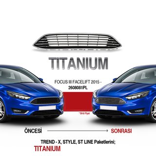 Voorgrille (Titanium) Ford Focus III 2011–2017 foto 3