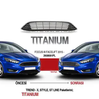 Voorgrille (Titanium) Ford Focus III 2011–2017 foto 3