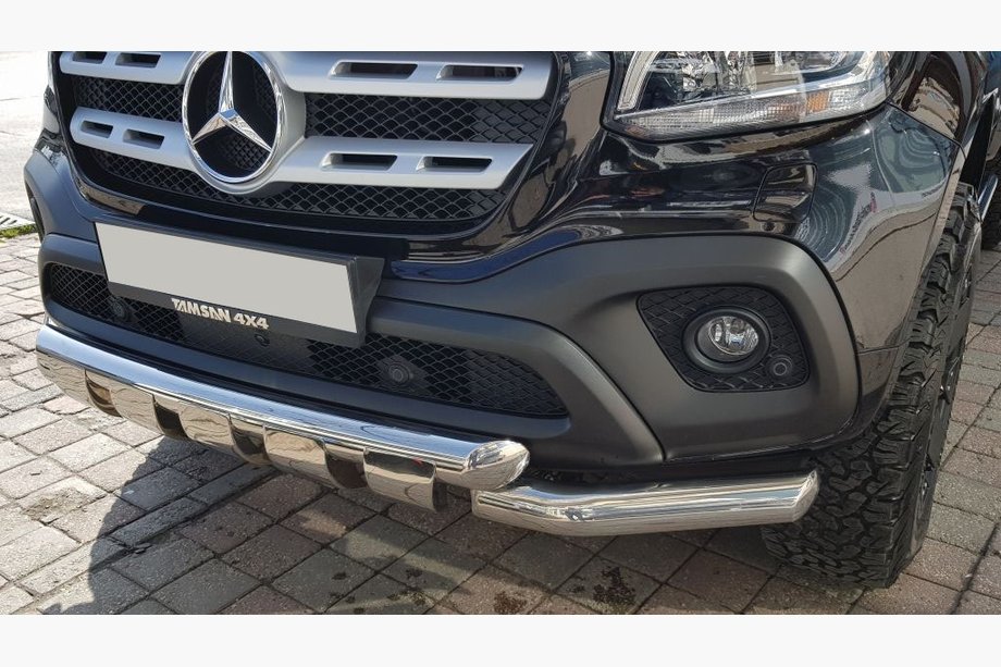 Mercedes X-klasse 2017–2020 Gronder voorste bullbar (RVS, 70 mm) Image