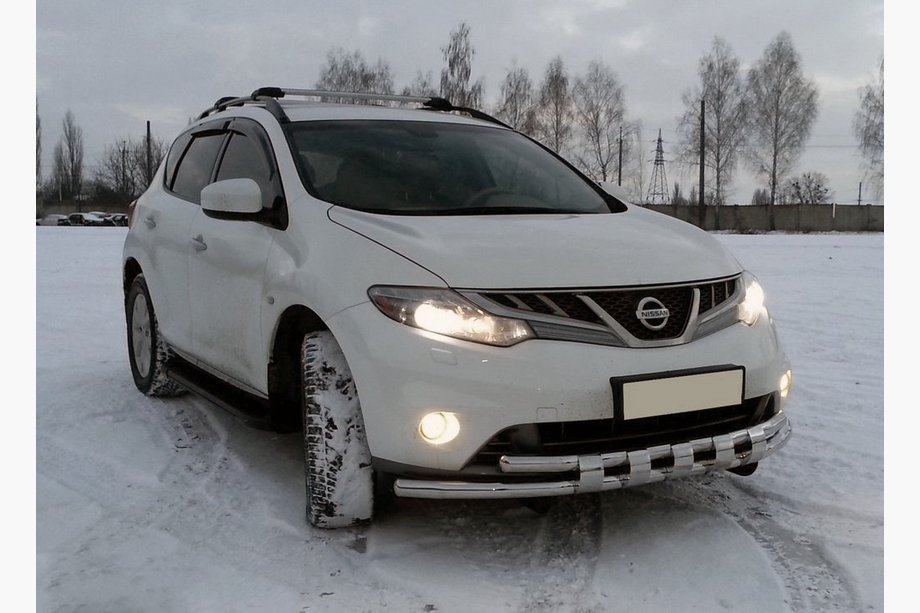 Nissan Murano 2008–2014 Voorbeschermbeugel ST015 (RVS) Image