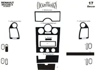 Renault Megane II 2004–2009 Dashboard sierlijsten 17-delige set (Meric, Turkije) Houtlook foto 6