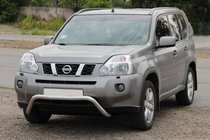 Nissan X-trail T31 2007–2014 Voorbescherming WT007 (RVS) foto 1