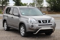 Nissan X-trail T31 2007–2014 Voorbescherming WT007 (RVS) foto 3