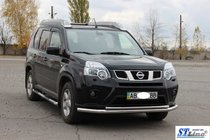 Nissan X-trail T31 2007–2014 Voorbeschermbeugel ST014 (RVS) foto 2