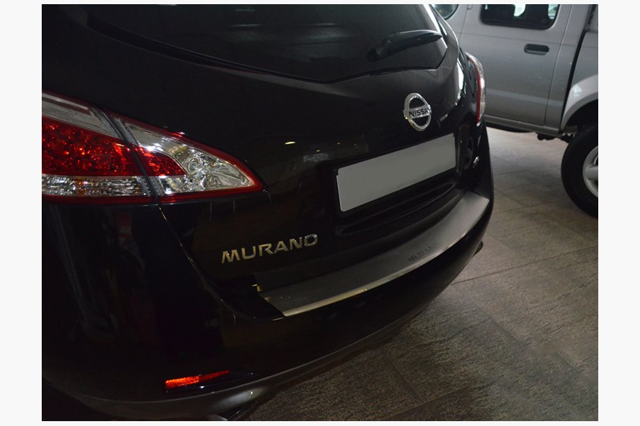 Nissan Murano 2008–2014 RVS achterbumperbeschermer met omgezette rand Nataniko Image