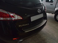 Nissan Murano 2008–2014 RVS achterbumperbeschermer met omgezette rand Nataniko foto 1