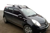 Nissan Note 2004–2012 Shark dakrails (set 2 stuks) foto 2