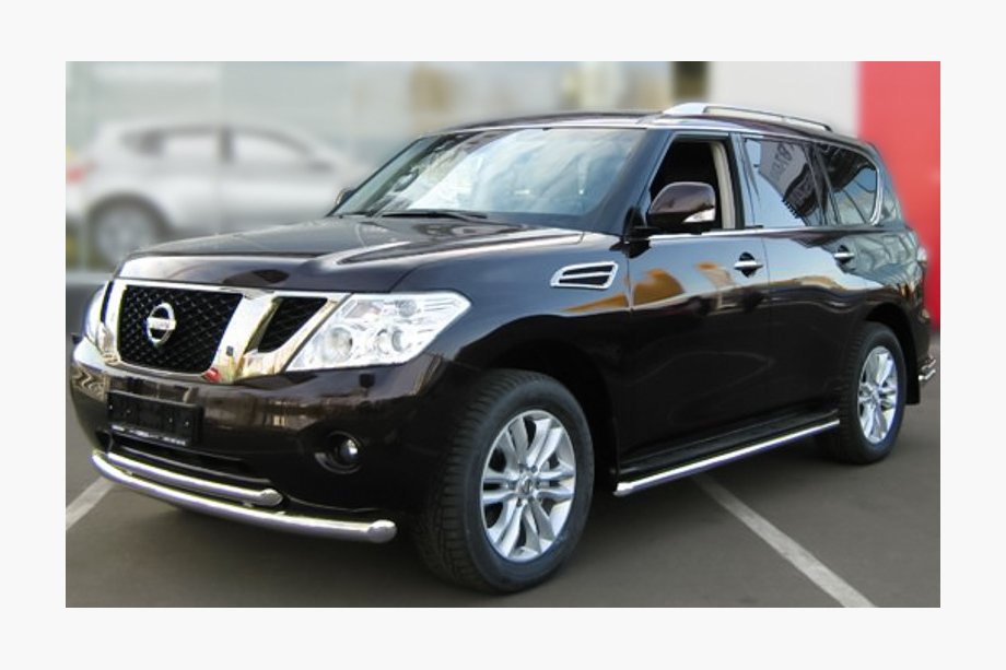 Nissan Pathfinder R51 2005–2014 Dubbele RVS frontbescherming Image