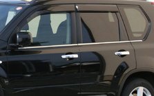 Nissan X-trail T31 2007–2014 Buitenste raamomlijsting (RVS) Carmos - Turks staal foto 1