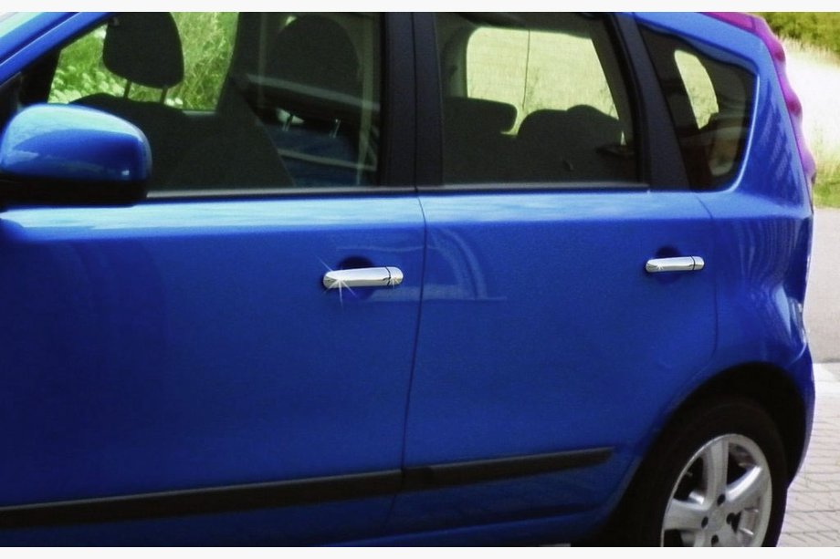 Nissan Note 2004–2012 Deurgreep covers (set 4 stuks, RVS) Image