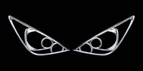 Nissan Tiida 2004–2011 Achterlichtcovers (2 stuks, kunststof) foto 1