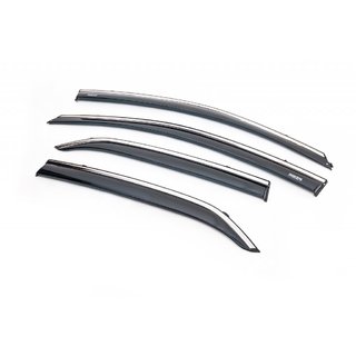 Raamwindschermen met chromen sierlijst (set van 4, Niken) Toyota Corolla 2007–2013 foto 1