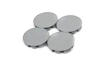 Naafdoppen (4 stuks, grijs) foto 1