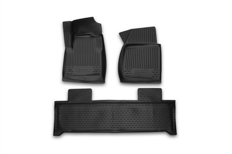 UAZ 3151 1985–2003 (Patriot) Rubberen vloermattenset voor interieur (3 stuks, Novline) 2014-2016 Image