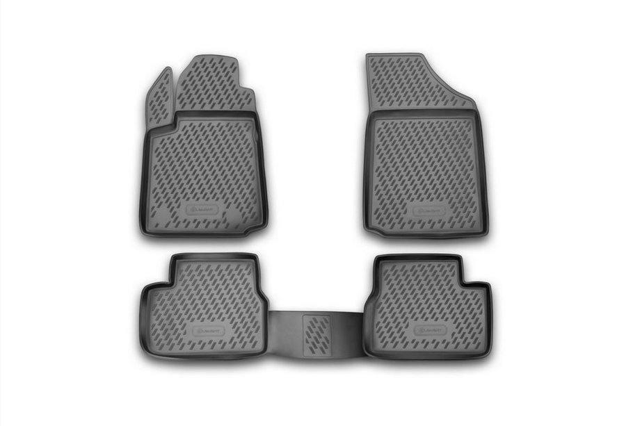 Citroen C-3 2002–2009 Rubberen vloermattenset voor interieur (4 stuks, Novline) Image