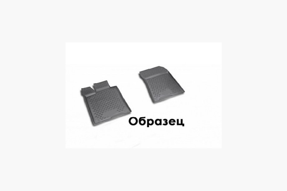 Ford Custom 2013–2022 3D rubberen vloermatten voor interieur (2 stuks, Novline) 1+1 seats Foto 1
