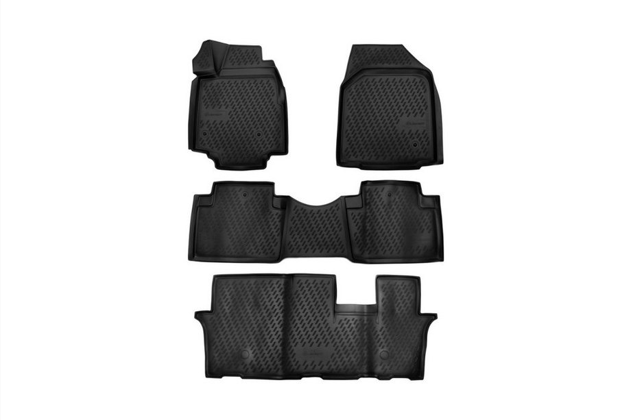 Honda Pilot 2008–2015 3D rubberen automatten voor interieur (4 stuks, Novline) Image