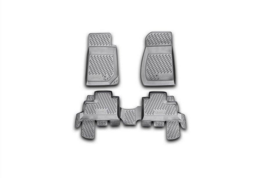 Jeep Wrangler 2007–2017 Rubberen vloermatten (Novline) Voor Image