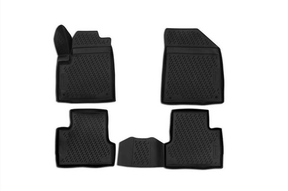 Jeep Cherokee KL 2013– 3D rubberen automatten voor interieur (4 stuks, Novline) Image