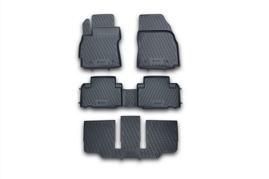 Mazda 5 2010–2018 (2010↗) Rubberen vloermatten voor interieur (5 stuks, Novline) Image