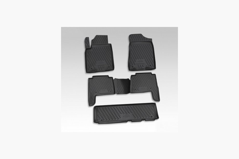 Nissan Patrol Y62 2010–2024 Rubberen vloermatten voor interieur (5 stuks, Novline) Image