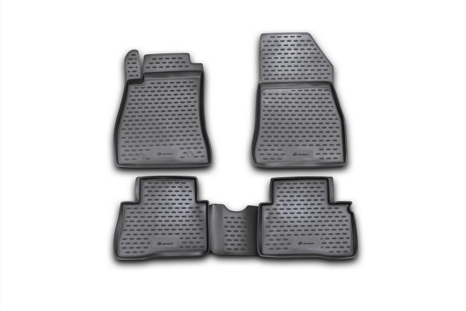 Nissan Juke 2010–2019 Rubberen vloermatten (clip R/N) voor het interieur (4 stuks, Novline) Image