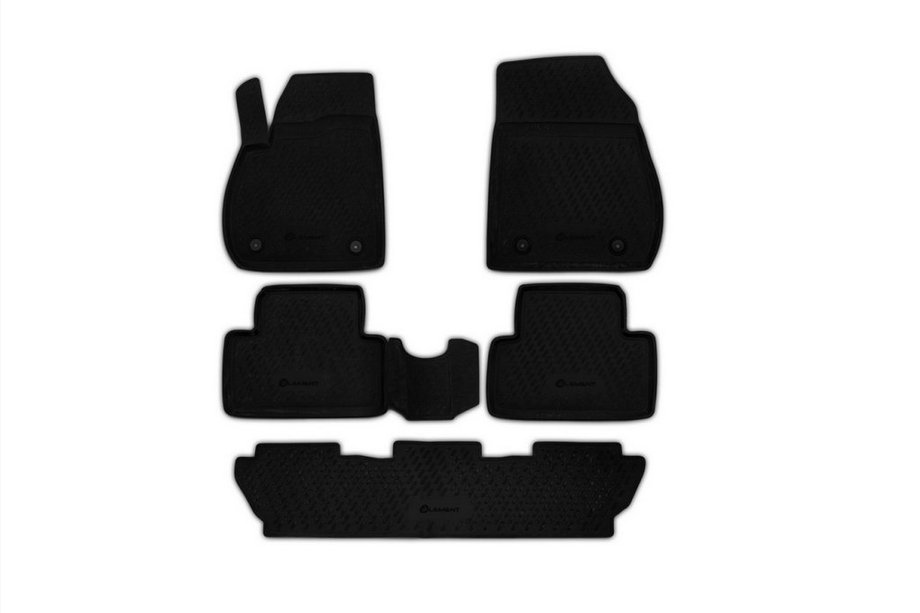 Opel Zafira C Tourer 2011–2019 Rubberen automatten voor interieur (5 stuks, Novline) 7-zits Image