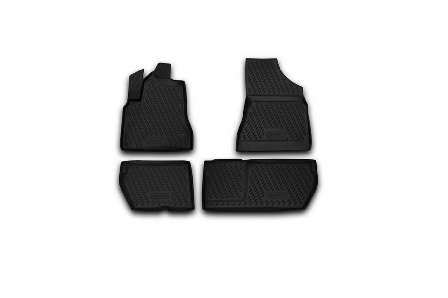 Peugeot Partner Tepee 2008–2018 Rubberen vloermatten voor het interieur (4 stuks, Novline) Variant 2 Image