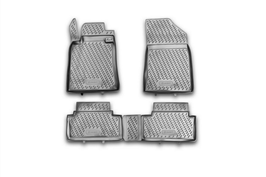 Peugeot 508 2010–2018 Rubberen vloermattenset voor interieur (4 stuks, Novline) Foto 1
