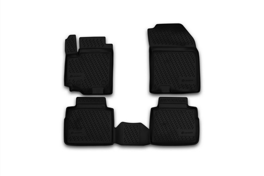Suzuki SX4 S-Cross 2013–2016 Rubberen vloermattenset voor interieur (4 stuks, Novline) Foto 1