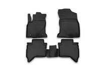 Toyota Hilux 2015– Rubberen vloermattenset voor interieur (4 stuks, Novline) foto 1