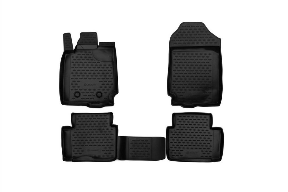 Ford Ranger 2011–2022 Rubberen mattenset voor interieur (4 stuks, Novline) 2D Foto 1