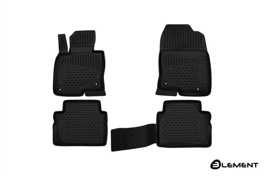 Mazda CX-5 2017–2025 Rubberen vloermattenset voor interieur (4 stuks, Novline) Image