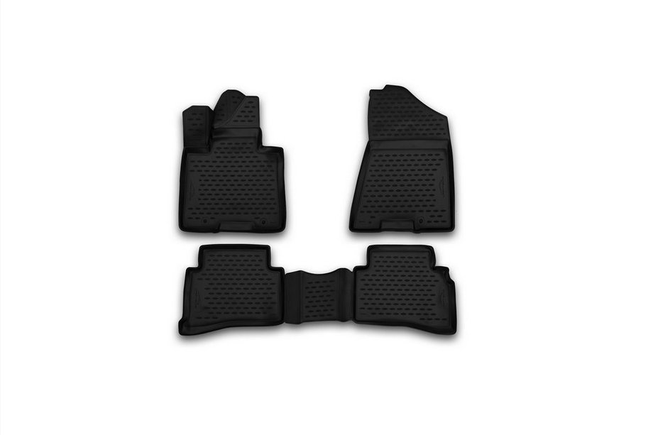 Hyundai Santa Fe 4 2018–2023 3D rubber automatten voor het interieur (4 stuks, Novline) Image