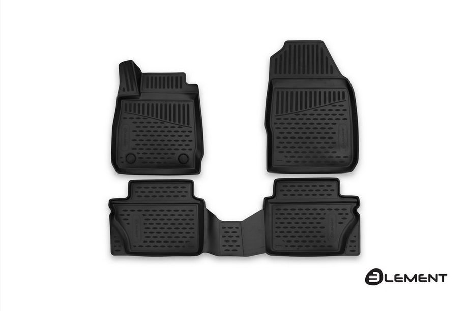 Ford Fiesta 2008–2017 (2015↗) 3D rubberen automatten voor het interieur (4 stuks, Novline) Image