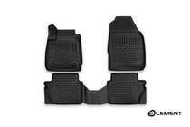 Ford Fiesta 2008–2017 (2015↗) 3D rubberen automatten voor het interieur (4 stuks, Novline) foto 1