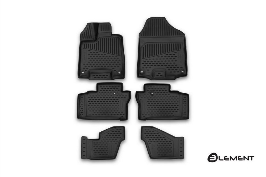 Honda Pilot 2015–2022 3D rubberen vloermatten voor interieur (6 stuks, Novline) Image